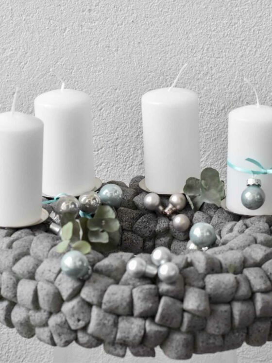 Recycling advent wreath in concrete finish craftaliciousme seeking creative life