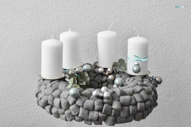 Recycling advent wreath in concrete finish craftaliciousme seeking creative life