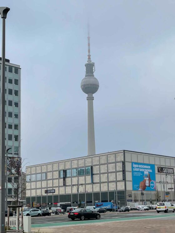 view of Alexanderplatz tv tower in fog EVERY DAY LIFE ON A RANDOM DAY craftaliciousme seeking creative life