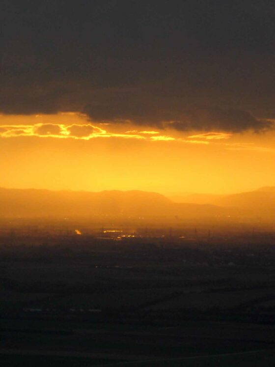 clearing my mind sunset over airfield craftaliciousme seeking creative life