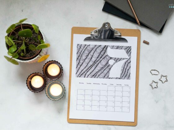 free printable lineart calendar craftaliciousme