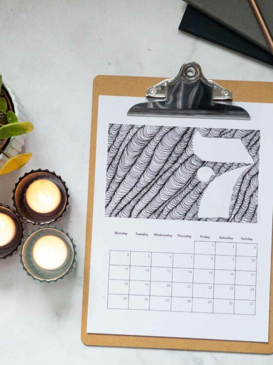 free printable lineart calendar craftaliciousme