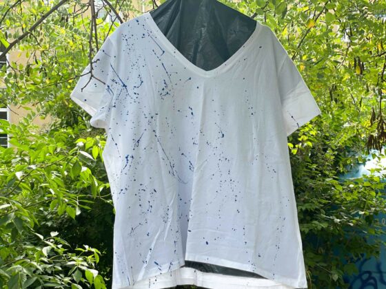 DIY idea Jackson Pollock shirt