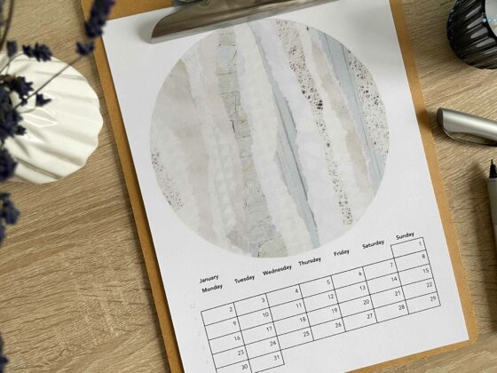 printable circle calender 2023 freebie