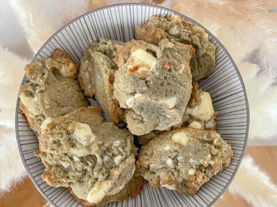 lemon matcha cookies