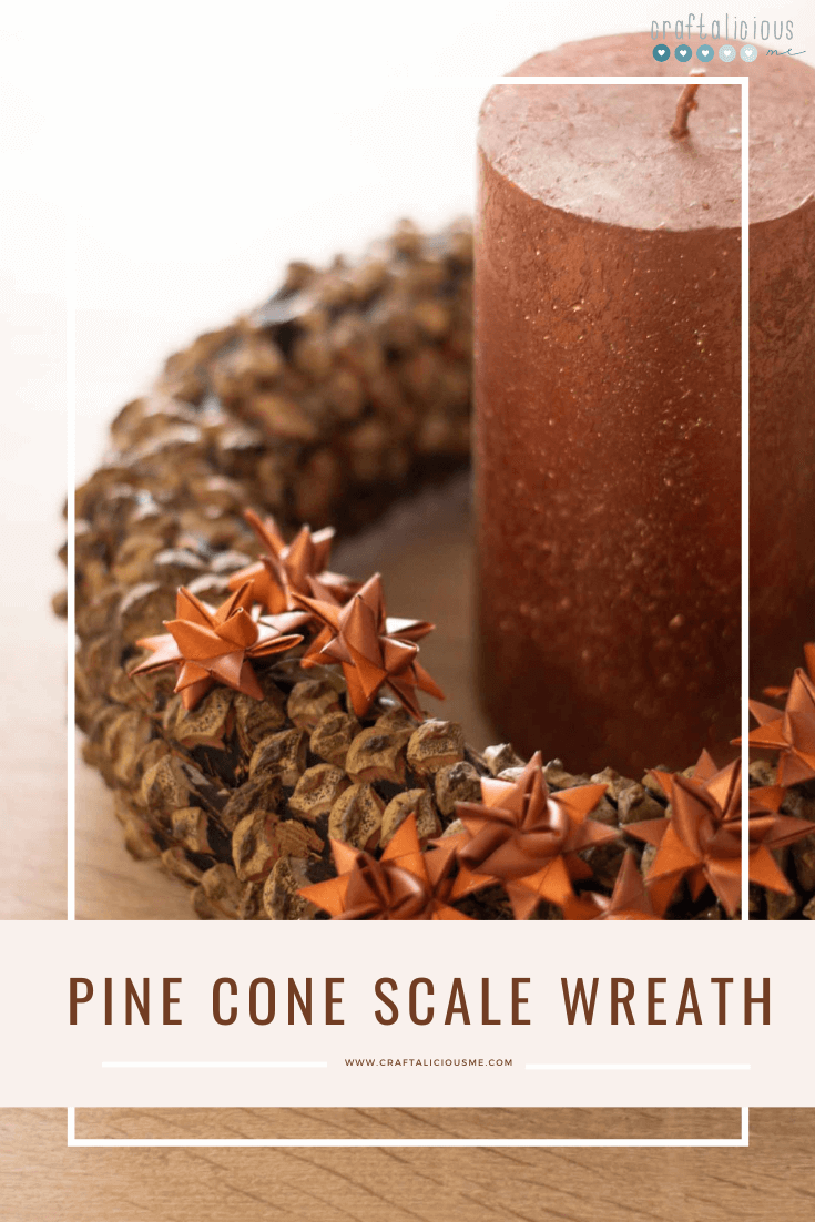 pine cone scale wreath pinterest