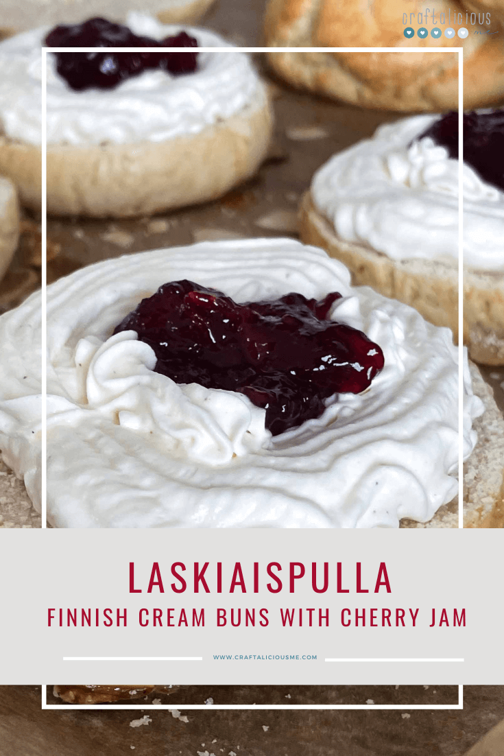 Laskiaispulla finnish cream buns with cherry jam Pinterest