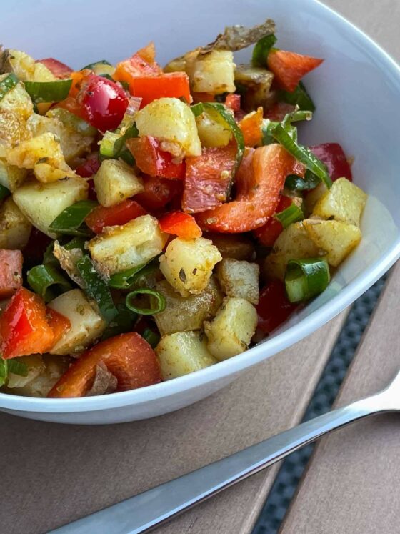 red pepper potato salad